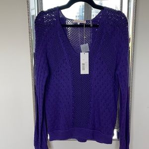 Rebecca Taylor Purple Sweater